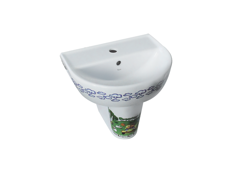 Yumurcak Lavabo 35x45 cm + Yarım Ayak