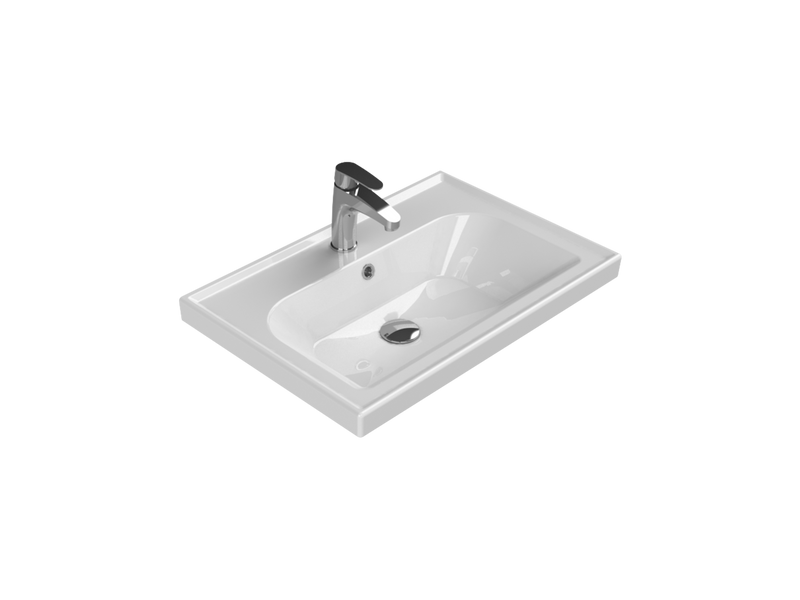 Frame Etajerli Lavabo 65x45 Cm Beyaz