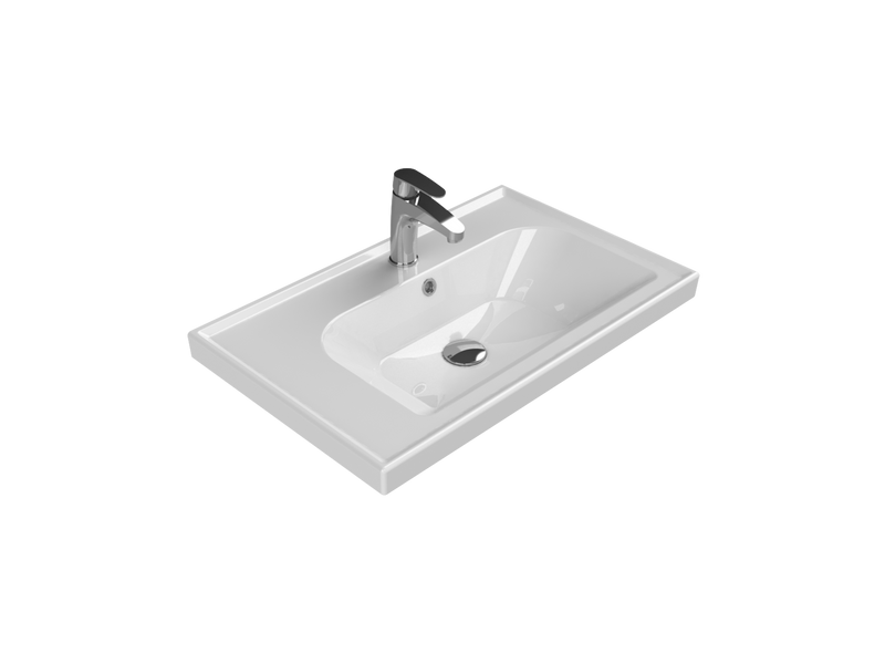 Frame Etajerli Lavabo 70x45 Cm Beyaz