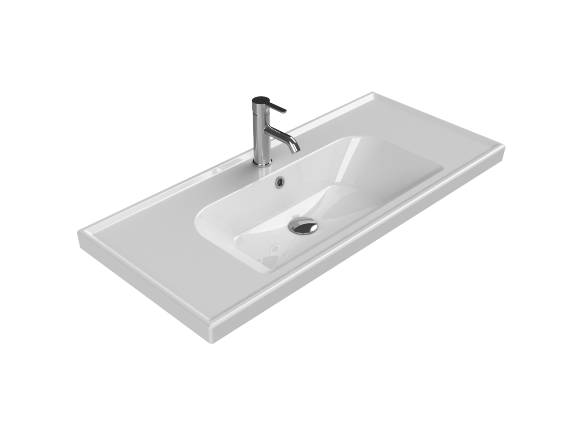 Frame Etajerli Lavabo 100x45 Cm Beyaz
