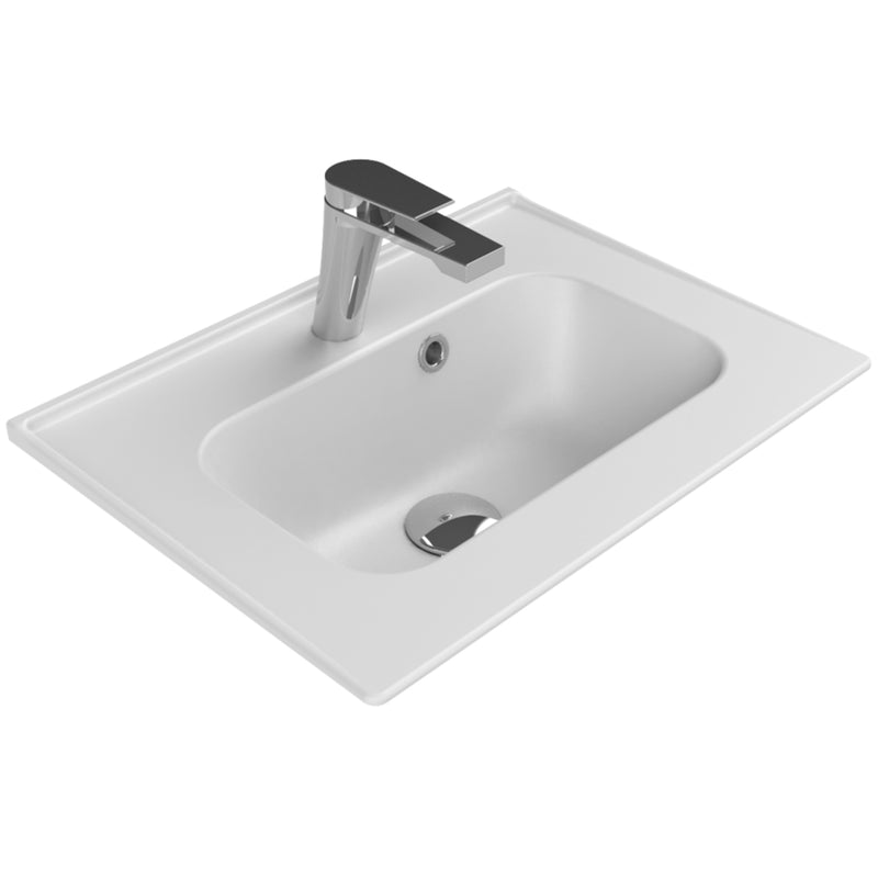 Blue Etajerli Lavabo 50x36,5 Cm Beyaz