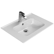 Blue Etajerli Lavabo 65x47 Cm Beyaz