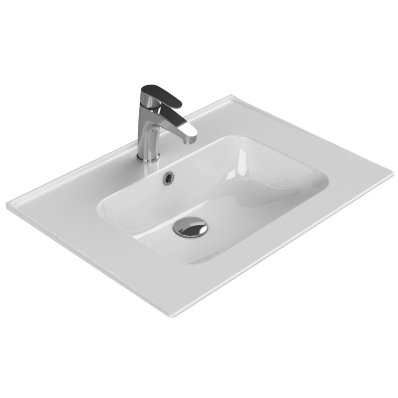 Blue Etajerli Lavabo 65x47 Cm Beyaz