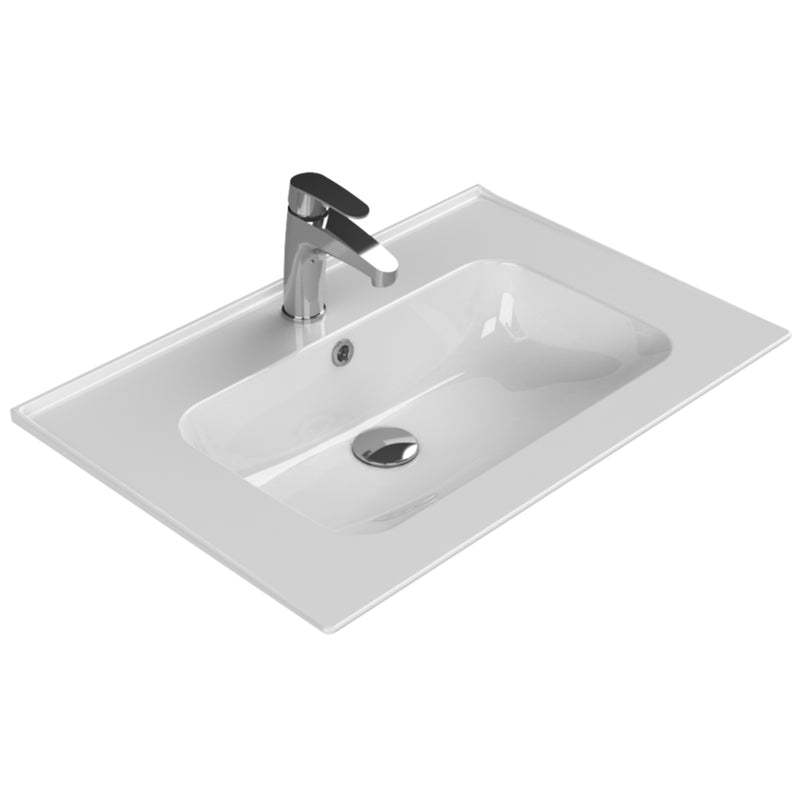 Blue Etajerli Lavabo 70x47 Cm Beyaz