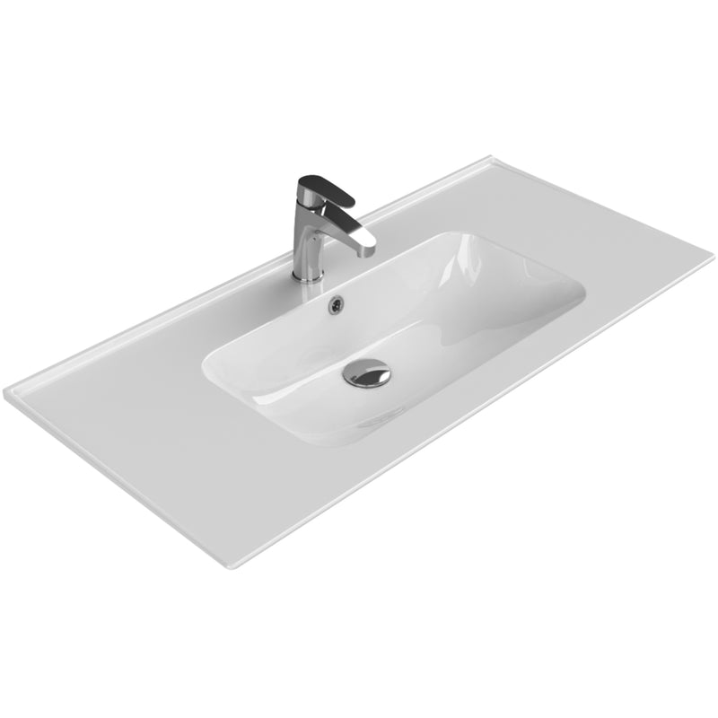 Blue Etajerli Lavabo 100x47 Cm Beyaz
