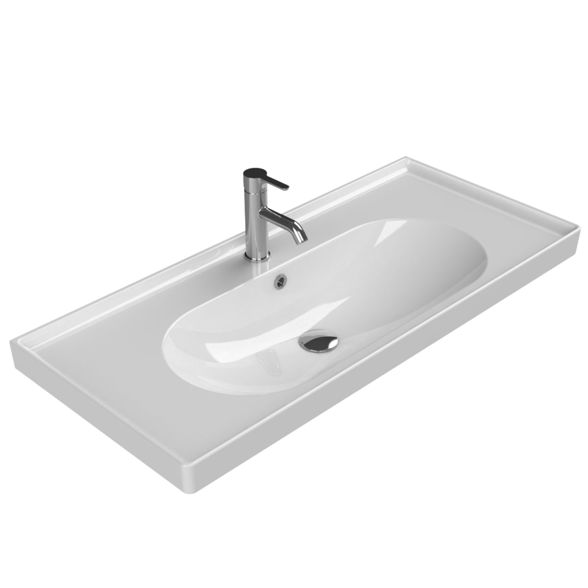 Arya Etajerli Lavabo 100x45 Cm Beyaz