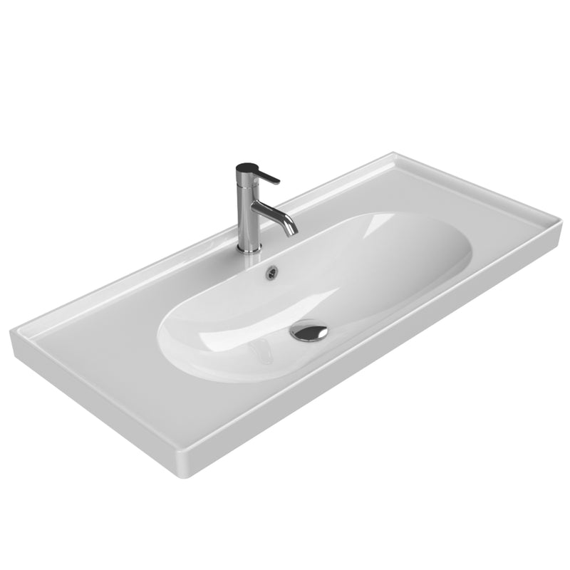Arya Etajerli Lavabo 100x45 Cm Beyaz