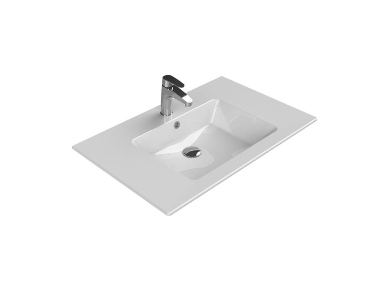 İbiza Etajerli Lavabo 81x51 Cm Beyaz