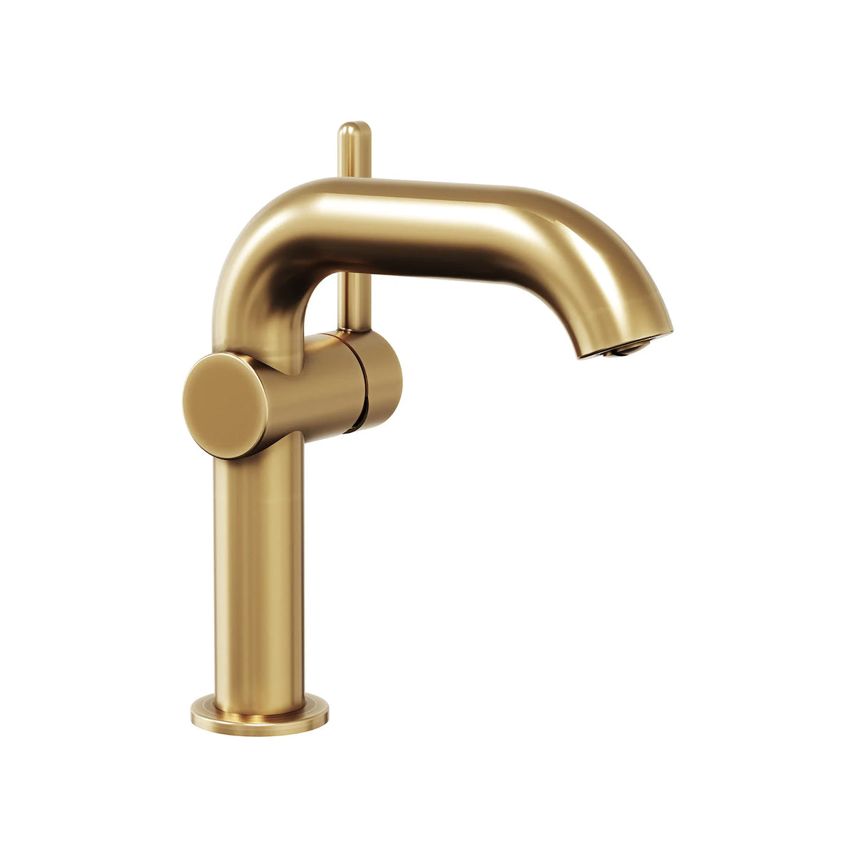 Adell Eterno F yandan kollu regular lavabo bataryası Brushed Gold PVD