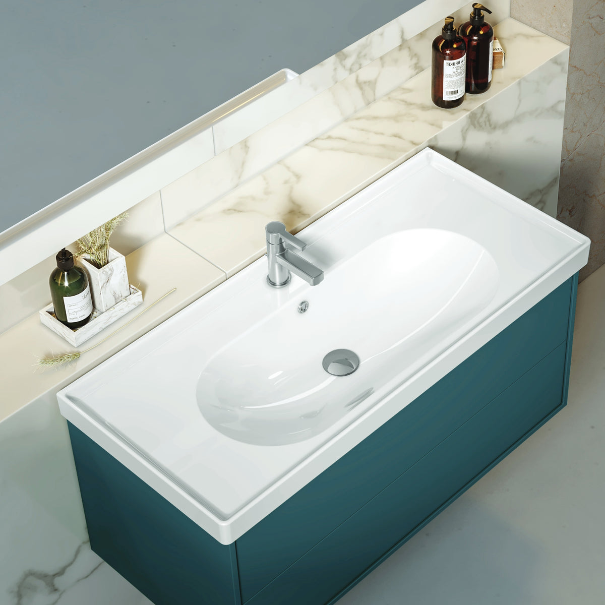 Arya Etajerli Lavabo 60x45 Cm Beyaz