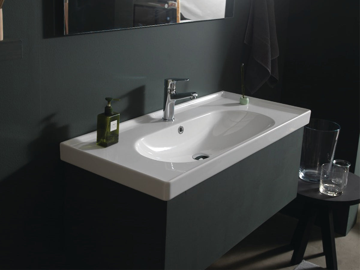 Arya Etajerli Lavabo 80x45 Cm Beyaz