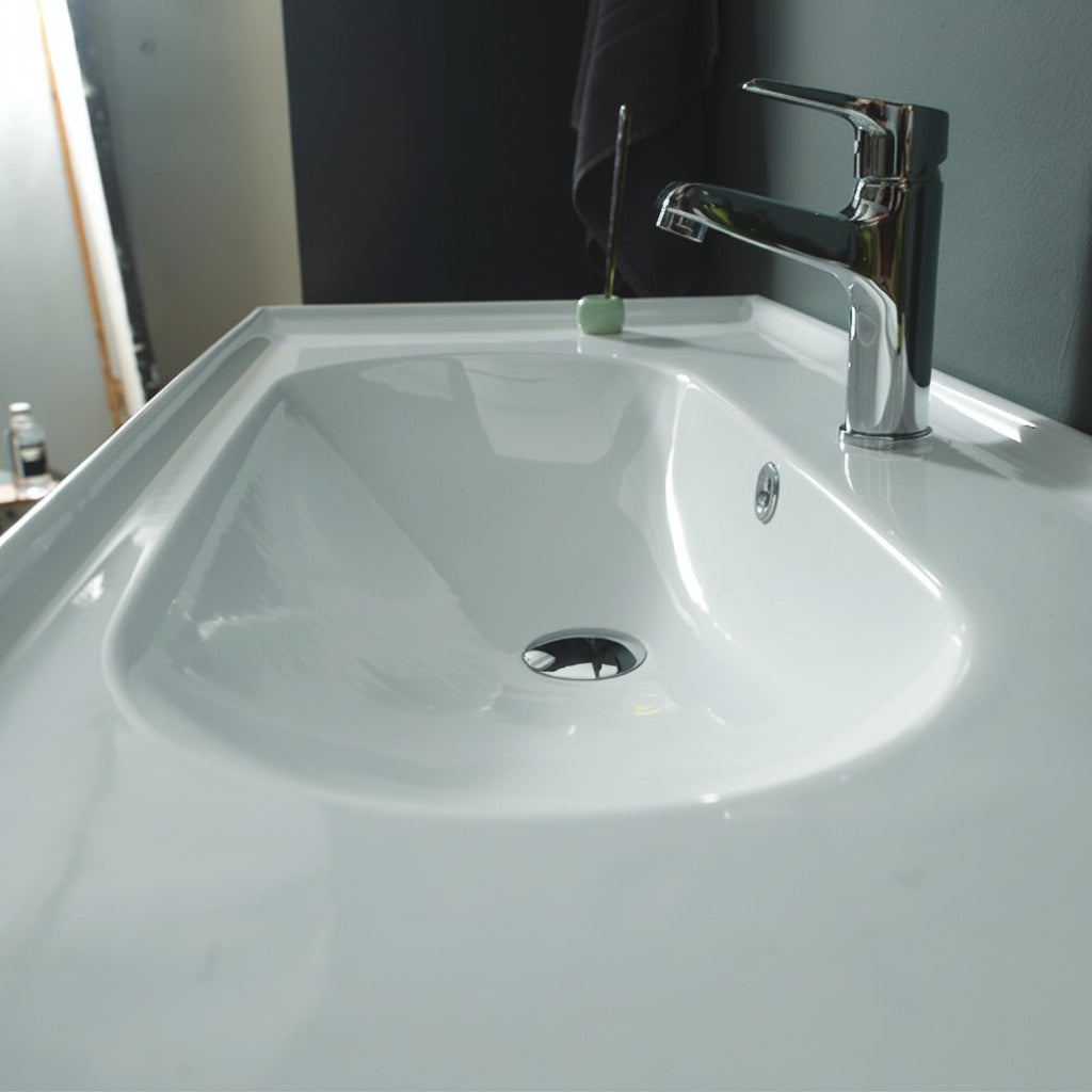 Arya Etajerli Lavabo 100x45 Cm Beyaz
