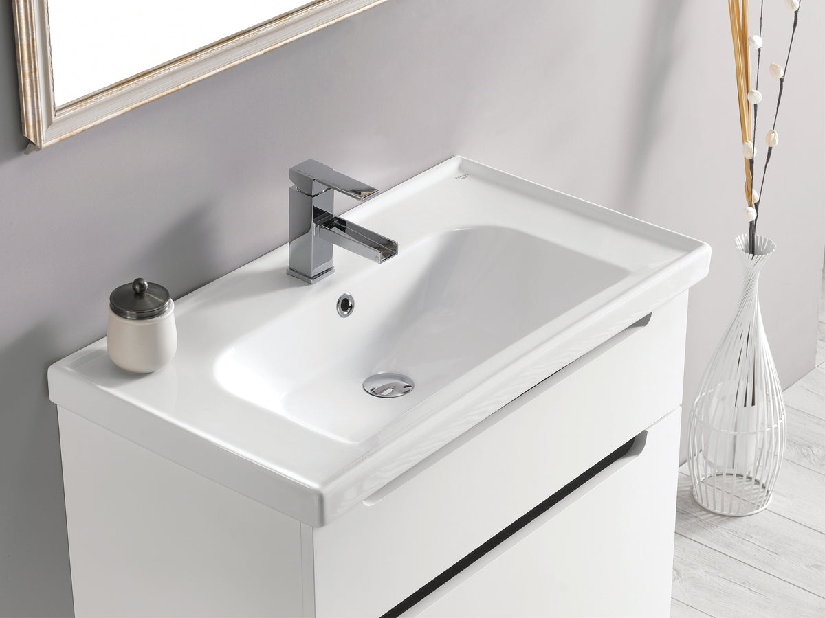 Frame Etajerli Lavabo 70x45 Cm Beyaz