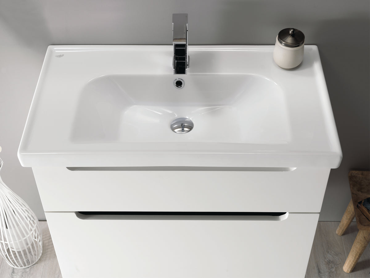 Frame Etajerli Lavabo 90x45 Cm Beyaz
