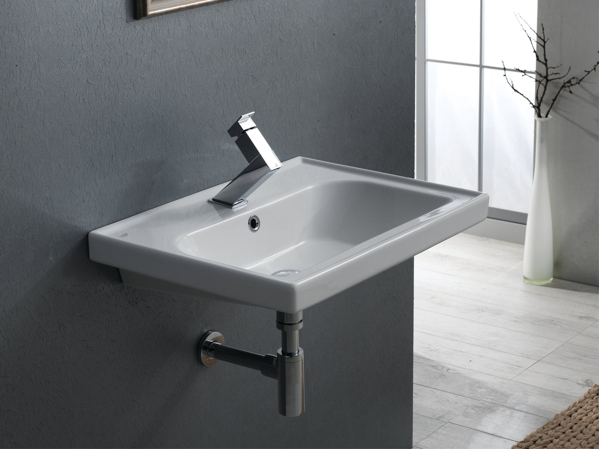 Frame Etajerli Lavabo 60x45 Cm Beyaz