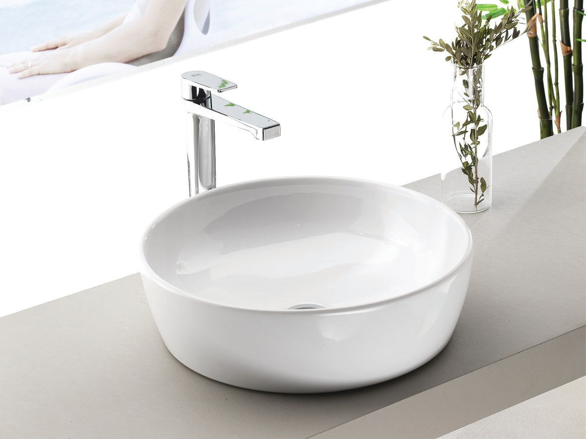 One Tezgah Üstü Lavabo Ø46 Cm Beyaz
