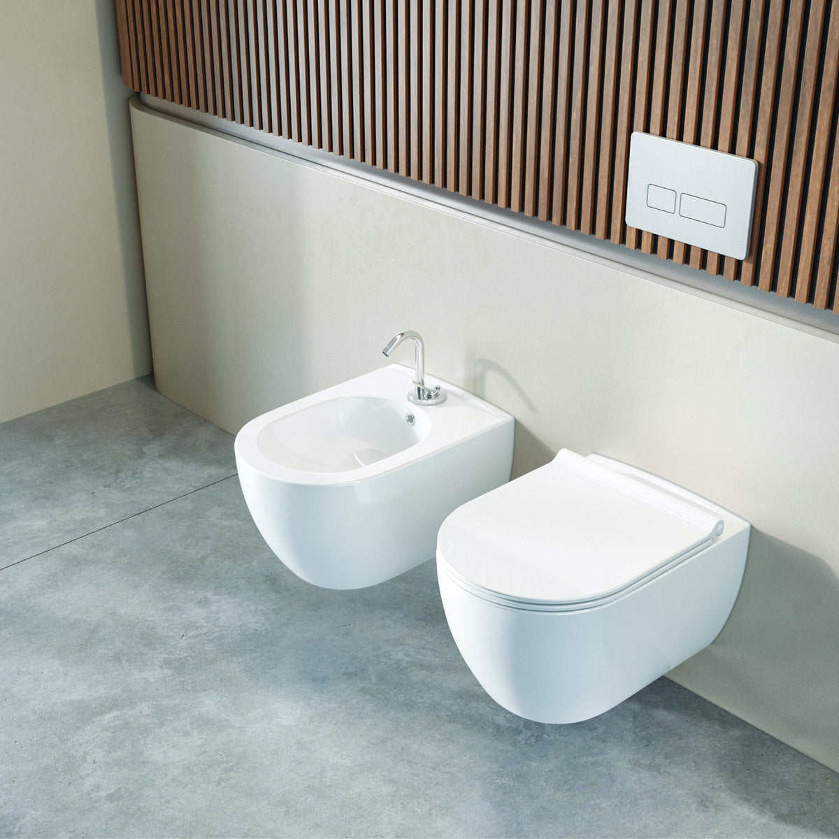 City Rimless Asma Klozet + Yavaş Kapanan Duroplast (UF) Kapak
