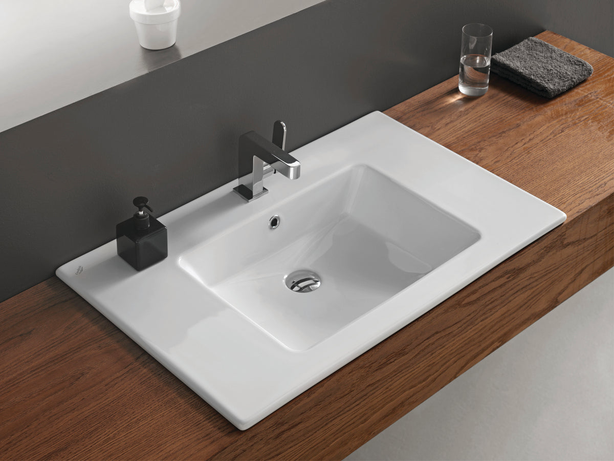 İbiza Etajerli Lavabo 61x51 Cm Beyaz