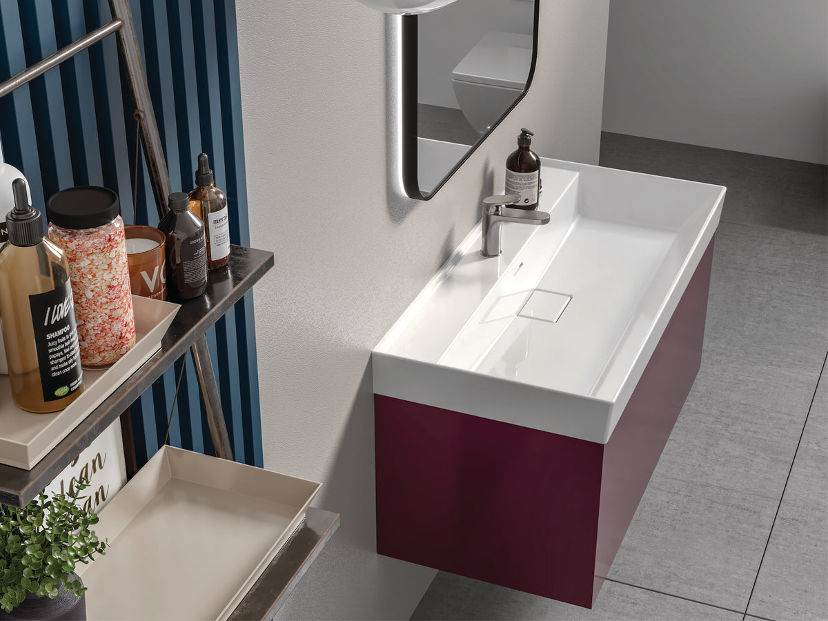 Sharp Etajerli Lavabo 60x48 Cm Beyaz
