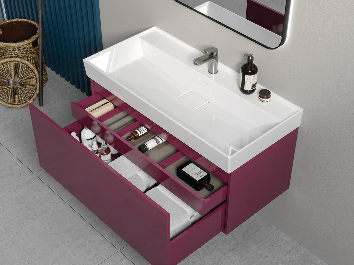 Sharp Etajerli Lavabo 48x48 Cm Beyaz