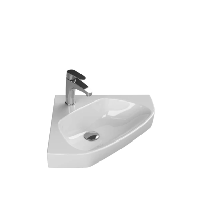 Arda Köşe Lavabo 46x46 Cm Beyaz