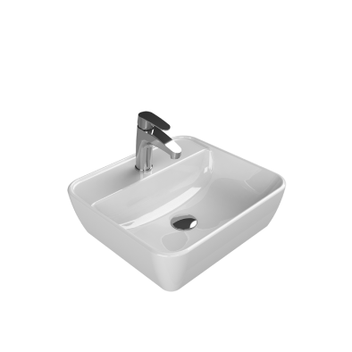 One Tezgah Üstü Lavabo 46x42 Cm Beyaz