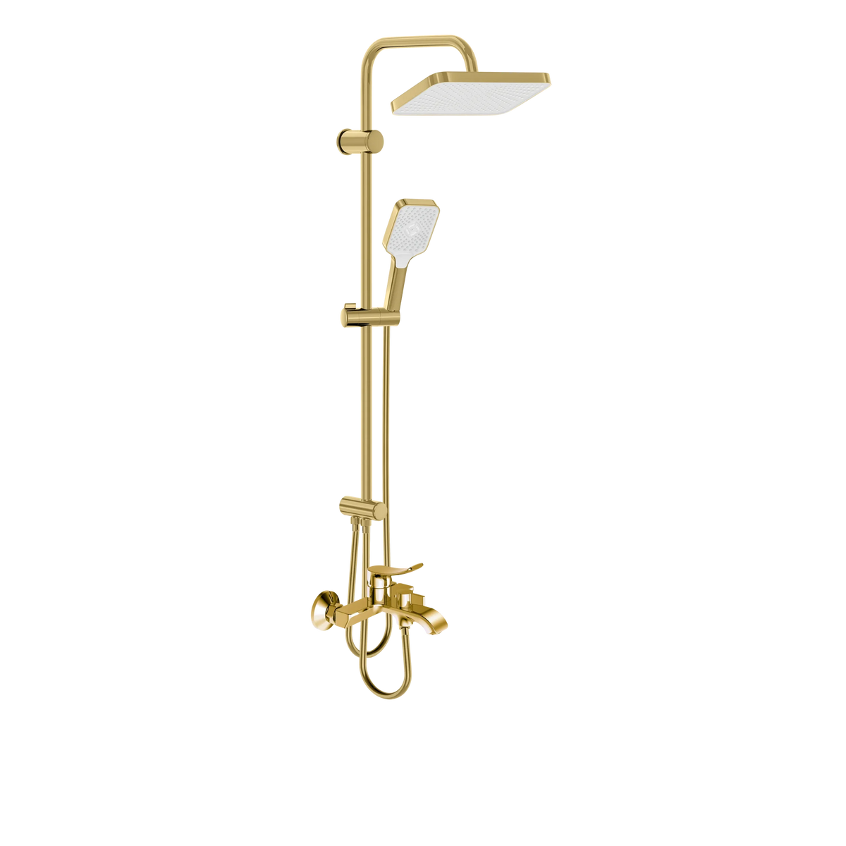 Valtemo Valero Duş Seti ve Banyo Bataryası Brushed Gold