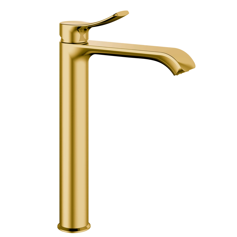 Valtemo Valero Yüksek Tip Lavabo Bataryası Brushed Gold