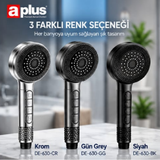 AQUASPA PRO Filtreli 4 Fonksiyonlu Masaj Duş Başlığı Parlak Krom